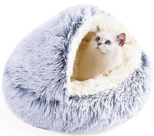 CuddleCove™ - Anti-Anxiety Cat Bed